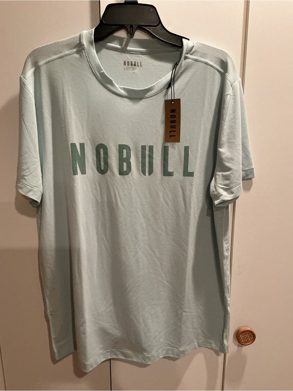 NOBULL Men’s Mint Green Logo Short Sleeve Tee